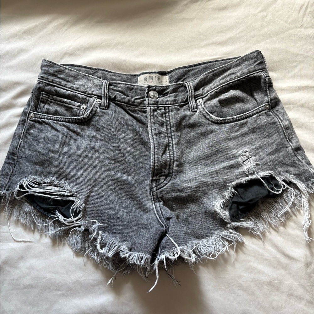 We The Free Charcoal Jean Shorts